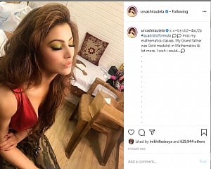 Urvashi Rautela is misses her 'mathematics classes'