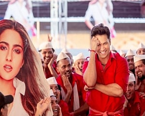 Varun-Sara's 'Teri bhabhi' song in Coolie No. 1 has a Badshah connect