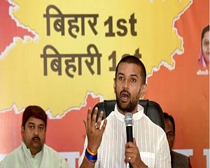 Wanted JD(U) "emaciated", won't back Nitish: Chirag Paswan