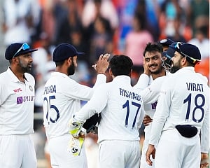 'Axar' it happens on turners: left-armer takes 11-for as India need 49 to win