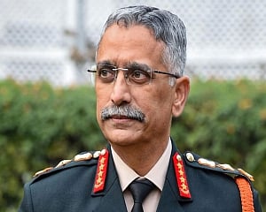Army chief Gen Naravane interacts with officers of Bangladesh Army