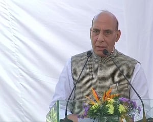 Befitting reply if any "superpower" hurts national pride: Rajnath Singh
