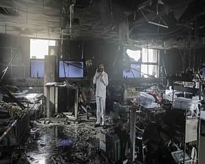Before they could fight corona, hospital blaze consumed them