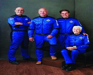 Bezos has a blast in space with young and old alike
