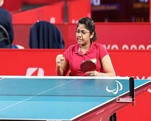 Bhavinaben Patel enters quarterfinals of Paralympics TT, becomes first player to do so