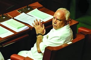 BSY flexes muscles, central leader rushes to calm nerves