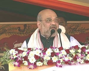 Congress joined hands with Ajmal for "lust for power": Shah