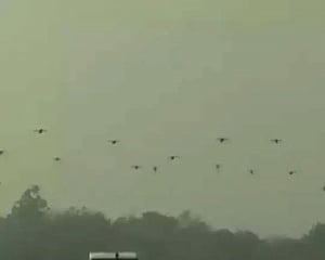 Drone operations feature for first time at Army Day parade