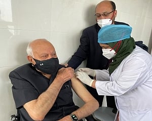 Farooq Abdullah gets first dose of COVID-19 vaccine