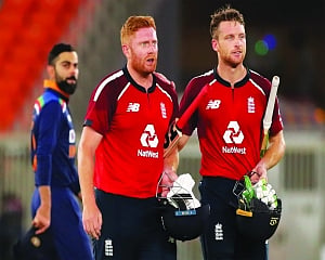 Jos keeps England ahead
