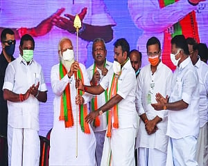 LDF like Judas, betrayed Kerala for gold, says Modi