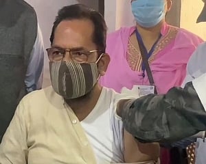 Naqvi takes COVID-19 vaccine in Rampur, urges those eligible to get inoculated
