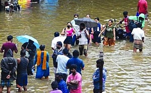 PLASTIC WASTE WORSENS CHENNAI RAIN troubles