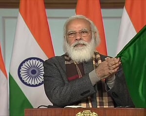 PM flags off 8 trains to boost connectivity to Statue of Unity