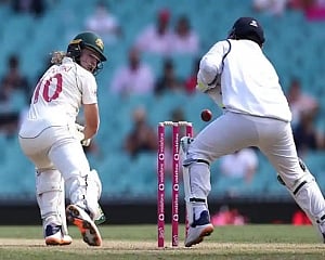 Pucovski rides luck to strike fifty on debut, Australia 93/1 at tea