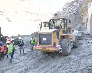 Rescue operation to locate 25-35 workers trapped inside Tapovan tunnel continues