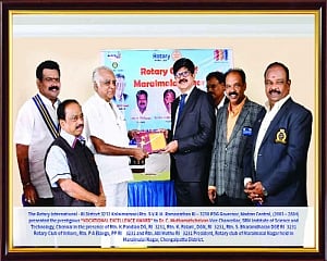 Rotary International honours SRM’s vice-chancellor