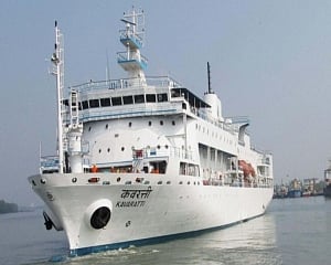 Ship stranded in high seas off Lakshadweep coast towed to port; passengers, crew safe