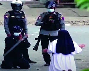 Shot for her piety