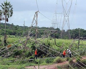 Transmission tower falls in Brazil's Amazon, killing 6