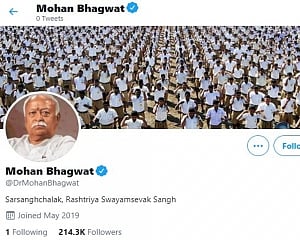 Twitter removes blue verification tick from Bhagwat, other RSS functionaries' accounts; restores later after getting panned