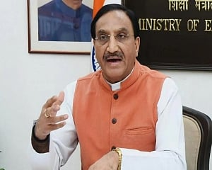 Union education minister admitted to AIIMS due to post-Covid complications