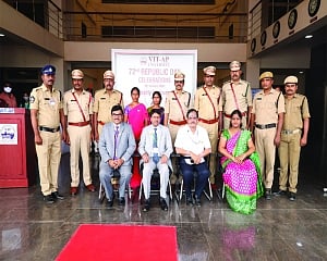 VIT-AP varsity felicitates unsung heroes