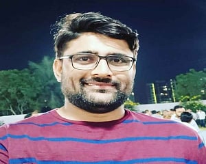 AAP Gujarat unit chief Gopal Italia appears before NCW, detained for over 2.5 hrs amid protest