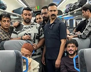 AIMIM leader claims stones pelted at Vande Bharat train in which Owaisi was travelling; police deny