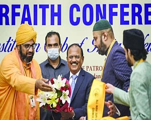 Anti-social forces create religious animosity: Doval