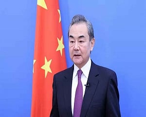 China's top diplomat visits Myanmar amid opposition protest