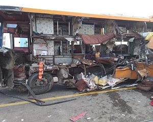 Double-decker buses collide on Purvanchal Expressway, 8 dead