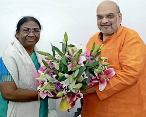 HM Amit Shah calls on Prez Droupadi Murmu