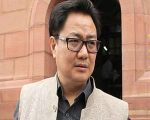 Law minister Rijiju attacks Kejriwal over report of pending salaries in Punjab