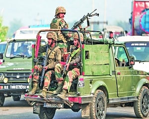 Terrorists target Army vehicle, religious place in Akhnoor