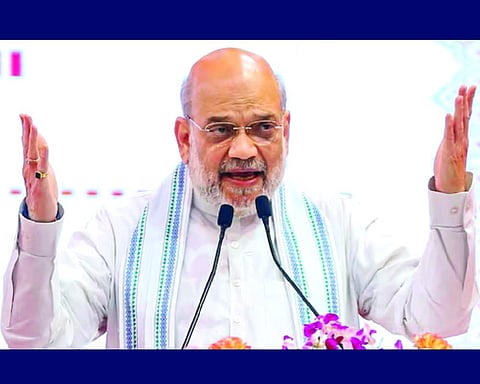 Amit Shah hails saffron flag hoisting at Ram temple