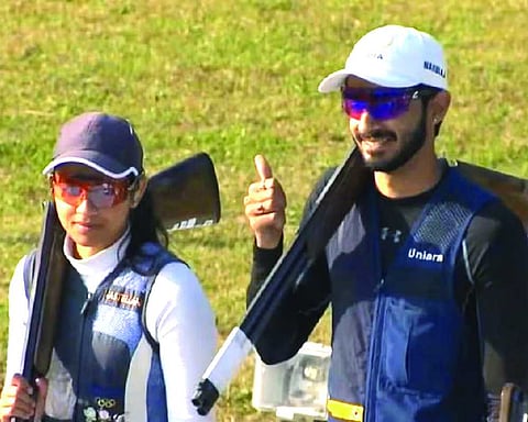 Anantjeet, Darshna Rathore win  national skeet mixed team gold