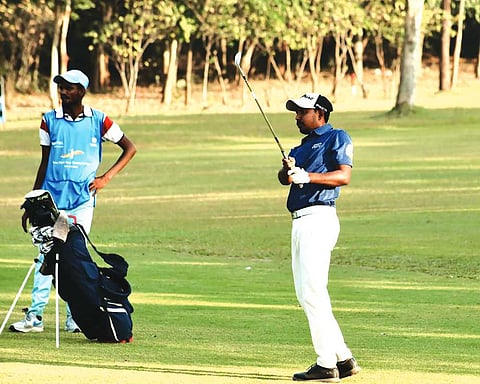 Azhar shoots seven-under for first-round lead