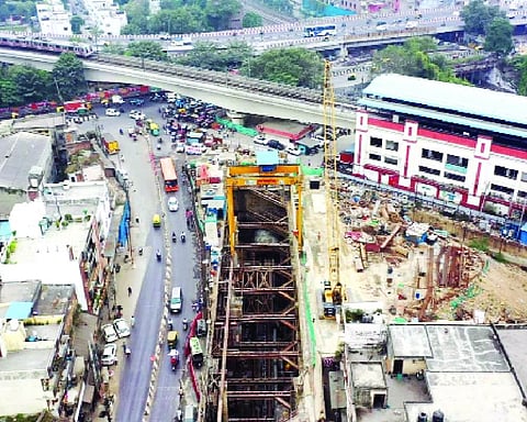 DMRC completes tunnel under red line