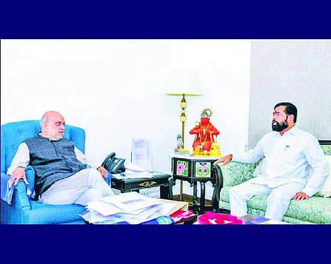 Eknath Shinde meets Shah, complains about poaching of Sena ministers by BJP