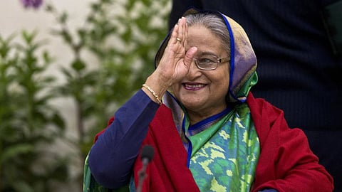 From Delhi, Sheikh Hasina defies Dhaka