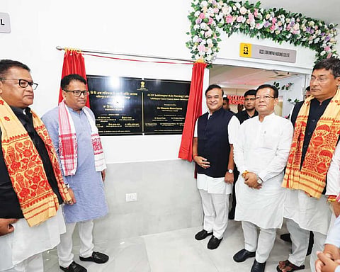 Himanta inaugurates nursing college in Lakhimpur