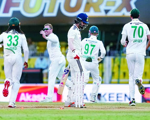 India stares down the barrel as South Africa set 549 target