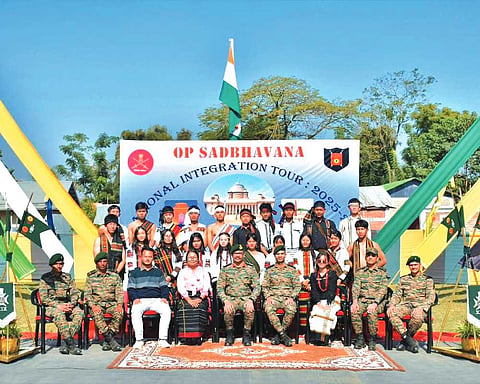 Indian Army flags off national integration tour 2025 from Churachandpur