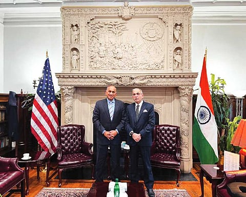 Indian envoy boosts US bilateral ties
