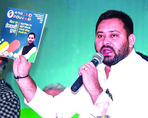 Law and order completely collapsed in Bihar: Tejashwi