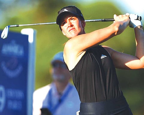Linn Grant with 65 takes a 1-shot lead on LPGA
