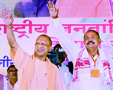 Pandavas of NDA will defeat INDIA bloc’s Ram drohis: CM Adityanath