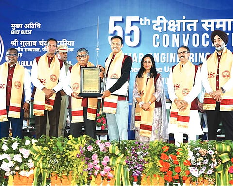 POWERGRID CMD conferred degree by PEC