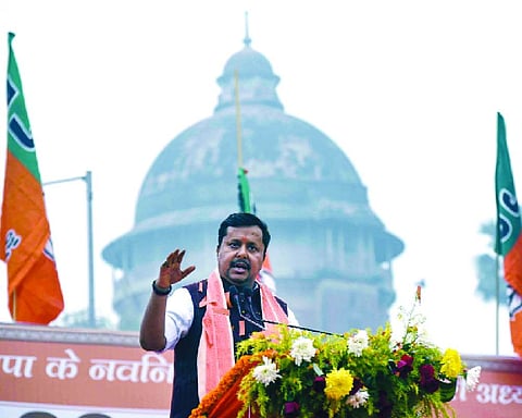 Rahul defames constitutional bodies, disrespects country abroad: Nitin Nabin